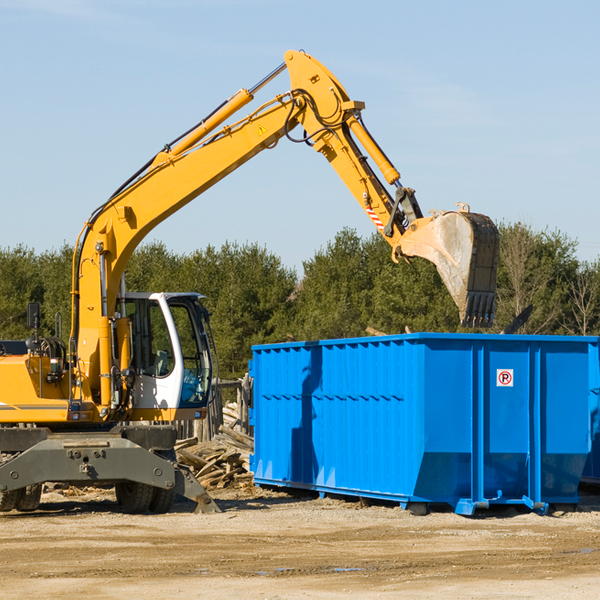 are there any restrictions on where a residential dumpster can be placed in Accomack County